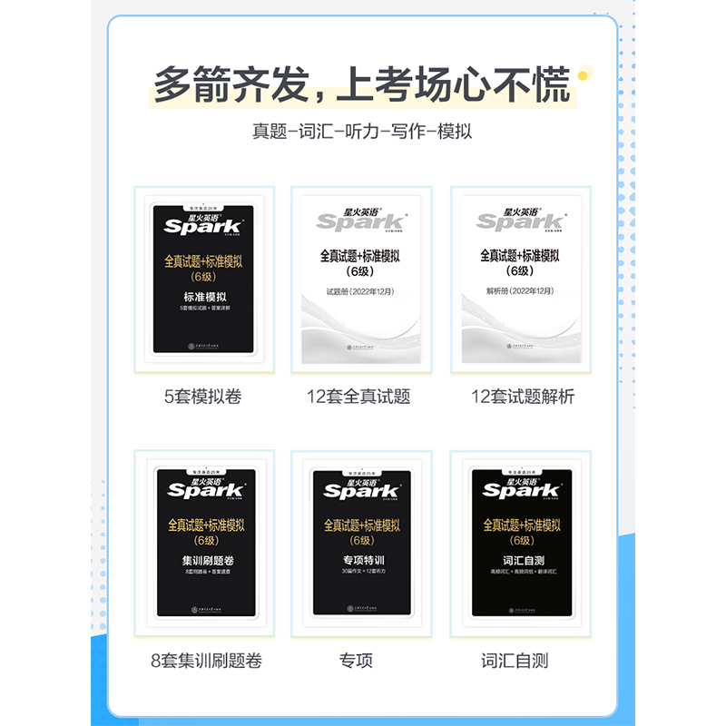星火英语六级英语真题试卷cet6四六级历年真题通关英语考试单词汇-第2张图片-提都小院
