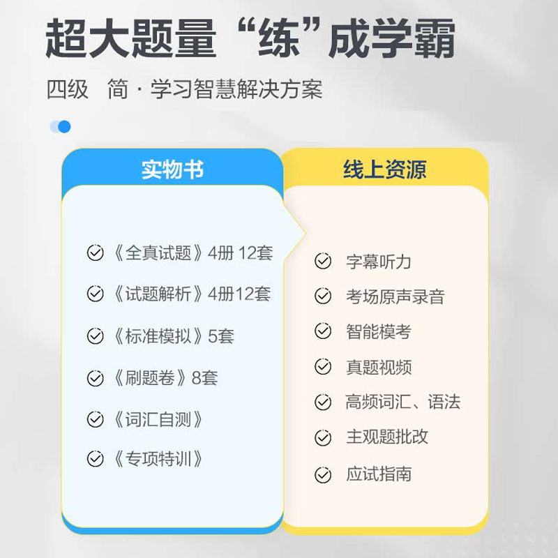 备考2022年9/12月【含6月真题】星火英语四级考试真题试卷 书课包大学英语cet4级历年阅读词汇单词翻译作文资料专项书正版包邮博库_书籍_杂志_报纸