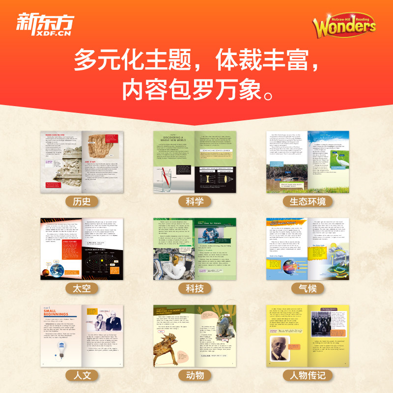 新东方 Wonders奇迹英语分级阅读幼儿园小学三四五六年级初中8000词汇量3-12岁儿童GKG1G2G3G4G5G6全套少儿绘本学习英语 博库网