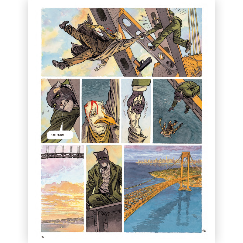 黑猫侦探7世界坍塌下 揭开上册伏笔拨开案件疑云 以动物喻人的新生代欧漫经典 硬汉侦探黑色电影风格欧美漫 经典悬疑漫画 博库网 - 图3