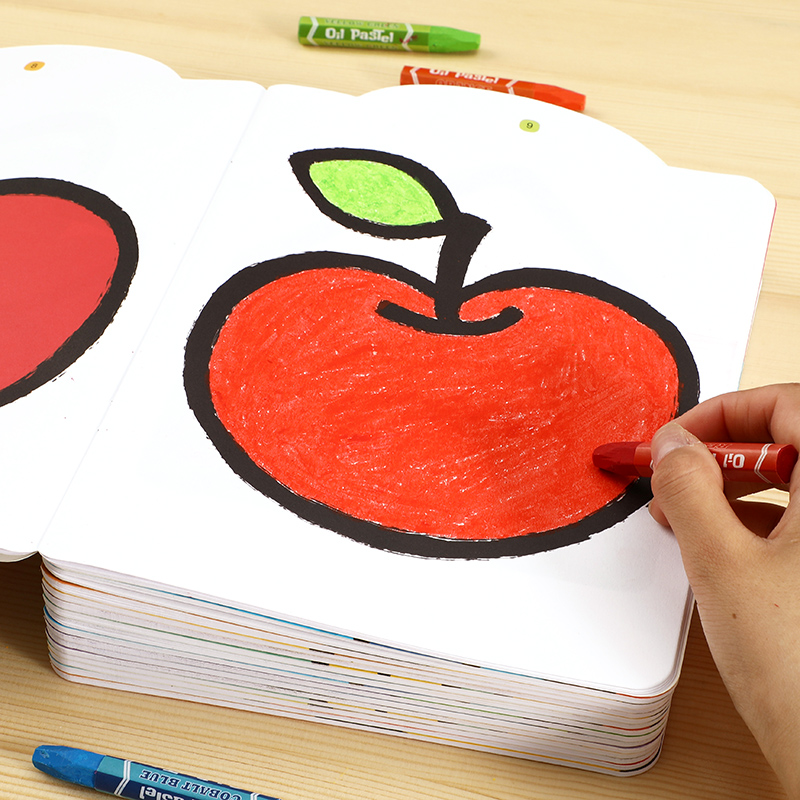 宝宝涂色书儿童画画本3岁6岁4幼儿园小孩涂鸦图画绘画册填色绘本-图2