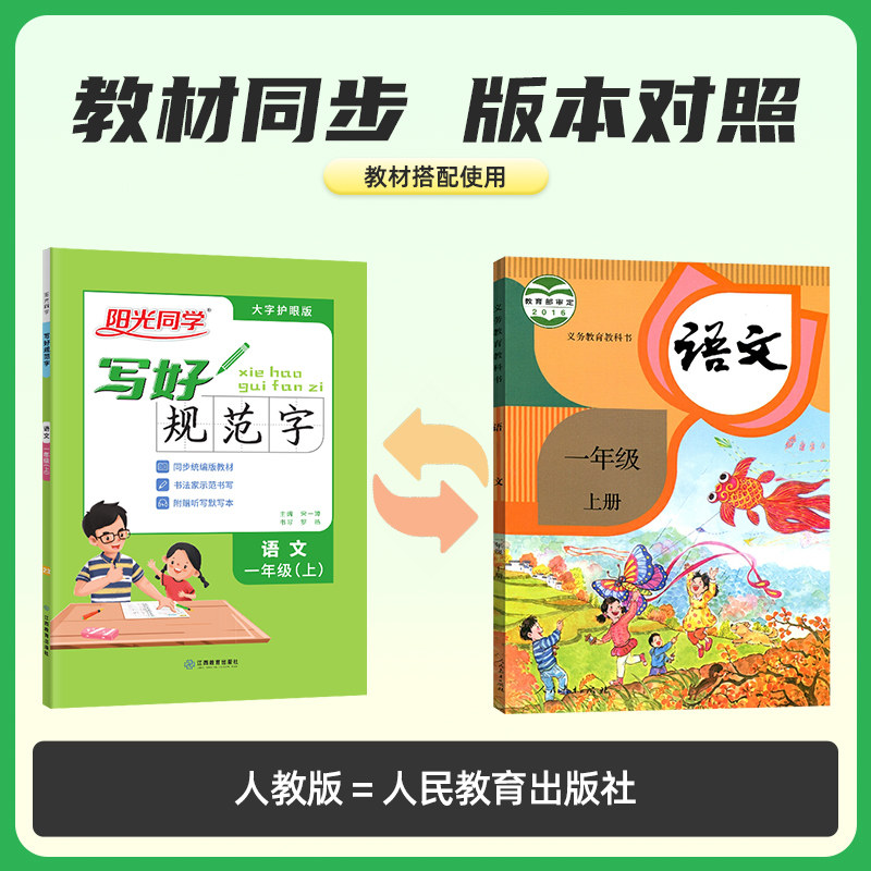 2024阳光同学写好规范字语文1一年级上册练字帖人教版全国通用小学专用儿童生字笔顺每日一练作业本练字小学生专用字帖练字帖