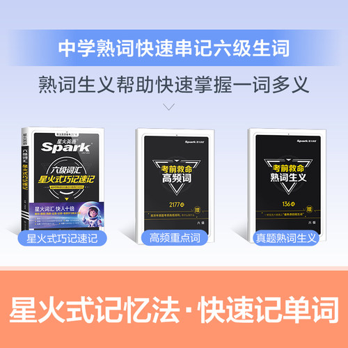 备考2025.12星火英语六级词汇书单词本乱序版cet6级复习资料大学英语六级单词书真题试卷高频星火式巧记速记词根联想记忆法手册 - 图1