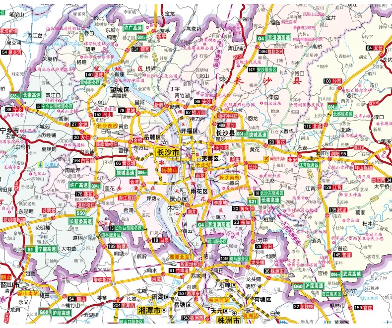 2024版 长沙CITY城市地图 长沙市区街道详图+轨道交通示意图+景点导航图 中图社city城市系列中国旅行版 - 图2