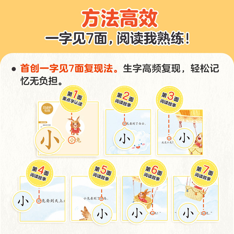 学而思摩比汉语分级阅读点读版识字中文自主分级阅读小羊幼小衔接上山儿童分级读物中文识字益智早教点读书识字卡3-6岁幼儿认字书