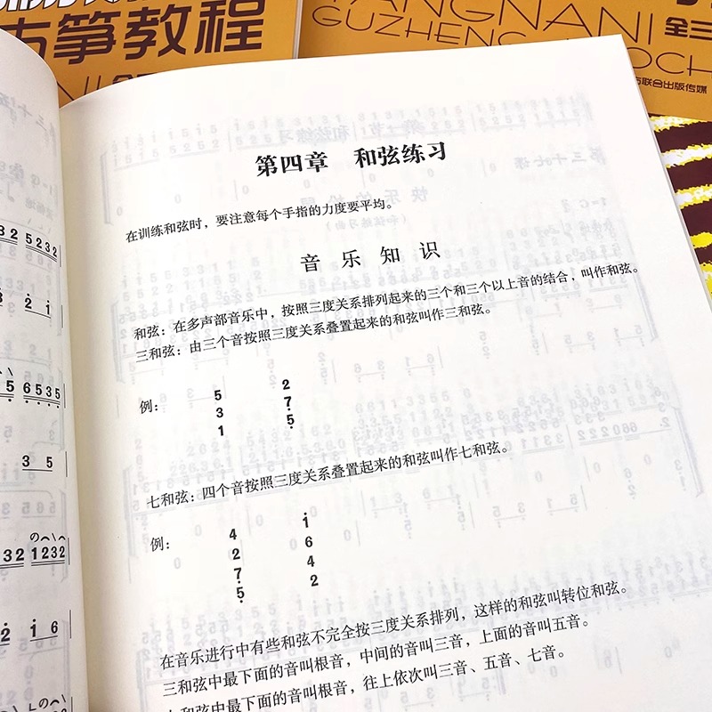 全3册 杨娜妮古筝教程 大音符大开本平铺版 初级中级高级 古筝书籍教材初学者入门书零基础古筝教材自学成人初学古筝练习曲乐谱书