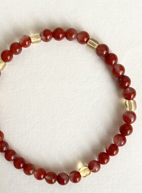 天然原矿南红手串冰飘料南红配非遗手工琉璃佛家吉数本命年保真