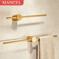 Light extravagant antique towel rod extremely minimalist full copper towel rack Single-pole toilet Hotel Villa Bath Towels rack Bathrooms Bathroom Racks