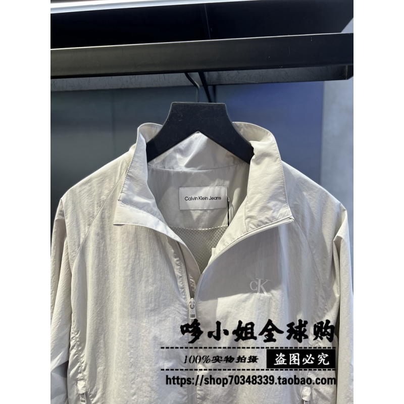 J325905国内代购CK Jeans男装小标刺绣立领夹克外套2024春季新品