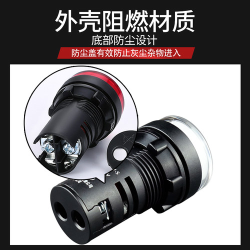 APT西门子 22mm电源指示灯 AD16-22D 24V/220V 状态灯 警示灯 - 图1