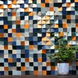 S Трехмерный оригинальный троянский мозаичный телевизионный диван Фоновая стена висящая картина