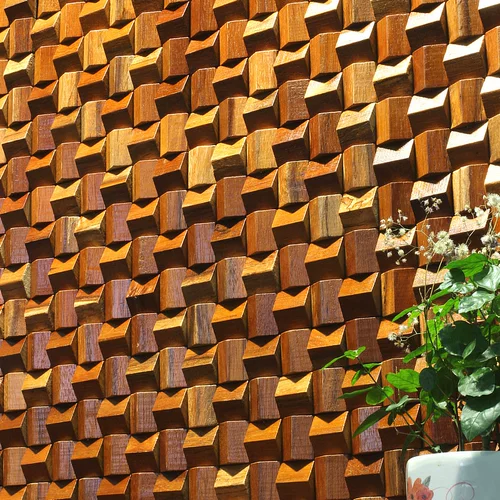 Треугольный трехмерный квадратный ТВ-фон из цельного дерева, настенный бревенчатый мозаичный магазин, украшение музыкальной комнаты, звуковая доска, деревянная