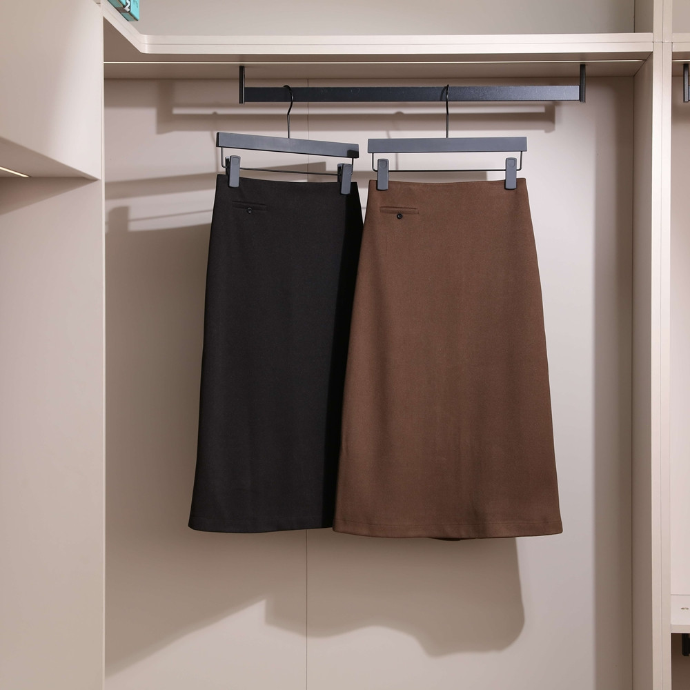 生哥家 断码清仓！秋冬女式后开叉气质百搭纯色显瘦毛呢a字半身裙,淘宝优惠券,粉丝福利购,淘宝优惠卷