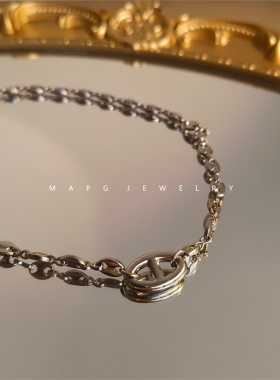 男女同款冷淡风钛钢项链