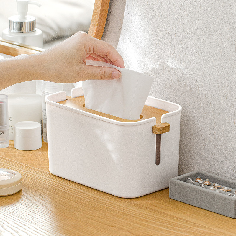 日式桌面纸巾盒客厅茶几网红抽纸盒多功能卧室餐厅升降擦手纸收纳,淘宝优惠券,粉丝福利购,淘宝优惠卷