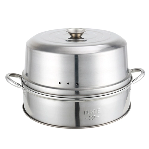 Пароход из нержавеющей стали xiaolongbao Steamer Steamer Home Используйте высокую крышку ящика для клетки булочка булочка -завтрак