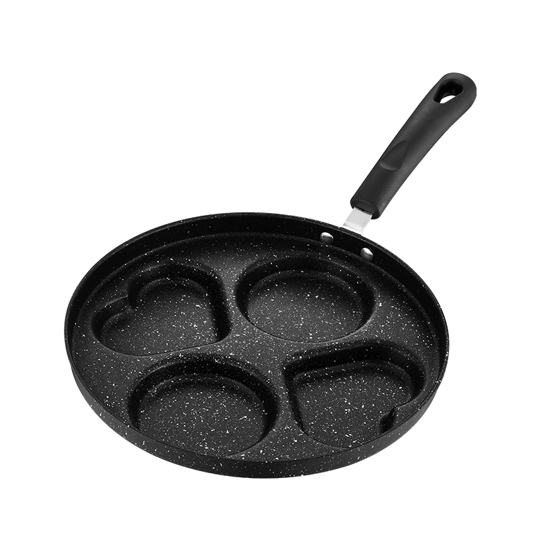 煎鸡蛋汉堡不粘平底家用牛排煎锅早餐烙饼煎饼小四孔模.具煎蛋神 - 图3