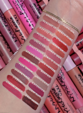 美国NYX Lip Lingerie XXL Matte哑光不沾杯持久雾面唇釉口红