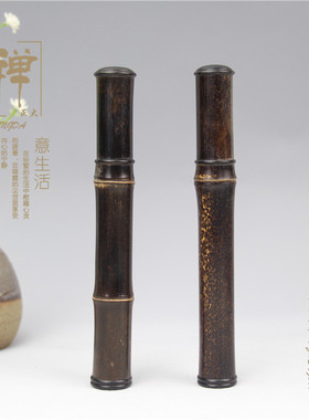 沉香正大线香筒天然紫竹