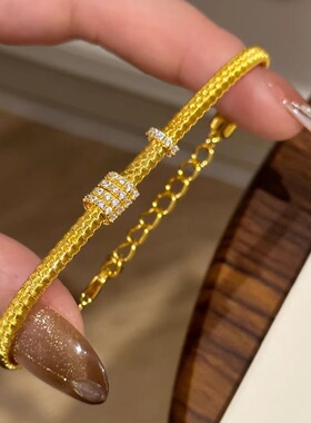 S925纯银！满天星跑环手链拉丝工艺简约冷淡风小众设计百搭高级感