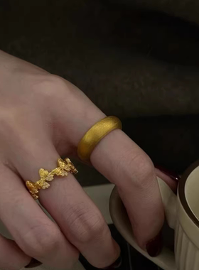 S925纯银！泥鳅背戒指宿迁丝绒拉丝工艺轻奢高级感缎面纯银戒指