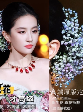 永生花满天星真花不褪色