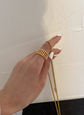 ntwstudio原创设计ins线条戒指