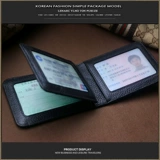 PUSUZE Клетчатые женские водительские права на кожа кожи коврик -коврика водительская лицензионная карта.