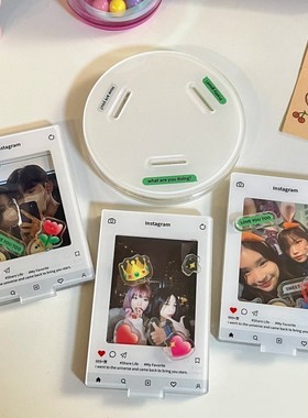 亚克力旋转立牌展示架 相框展示牌摇摇乐相框架桌面礼物装饰摆件