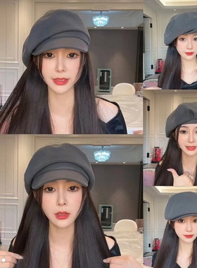 八角帽休闲女秋冬一帽多戴