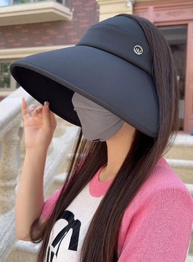 遮阳帽休闲女式夏天大檐空顶帽