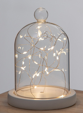 火树银花星星玻璃罩子发光