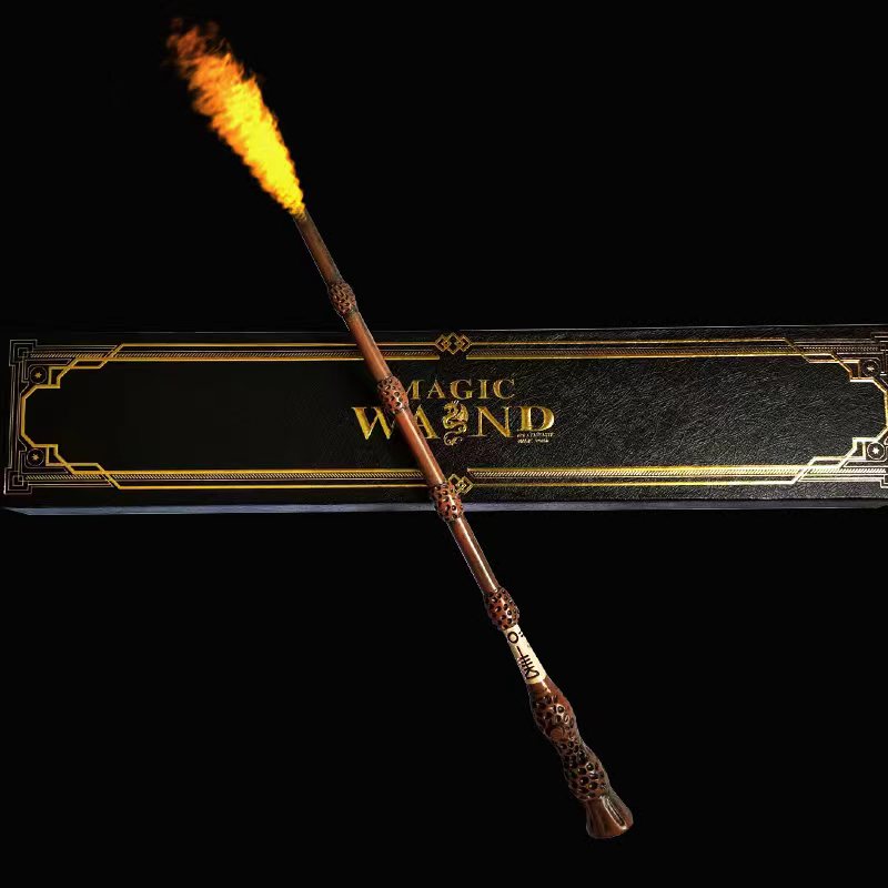 哈利波特喷火魔杖环球影城正版可发射火焰赫敏魔法棒创意生日礼物 - 图2