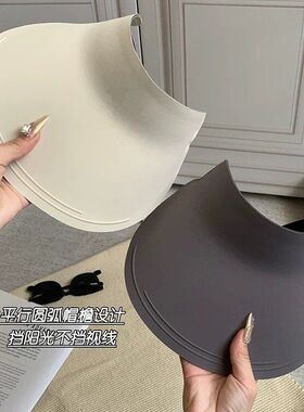 无痕空顶遮阳帽女夏季防紫外线大帽檐遮脸防晒帽休闲百搭