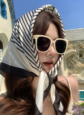 小方巾女夏防晒头巾时尚百搭丝巾