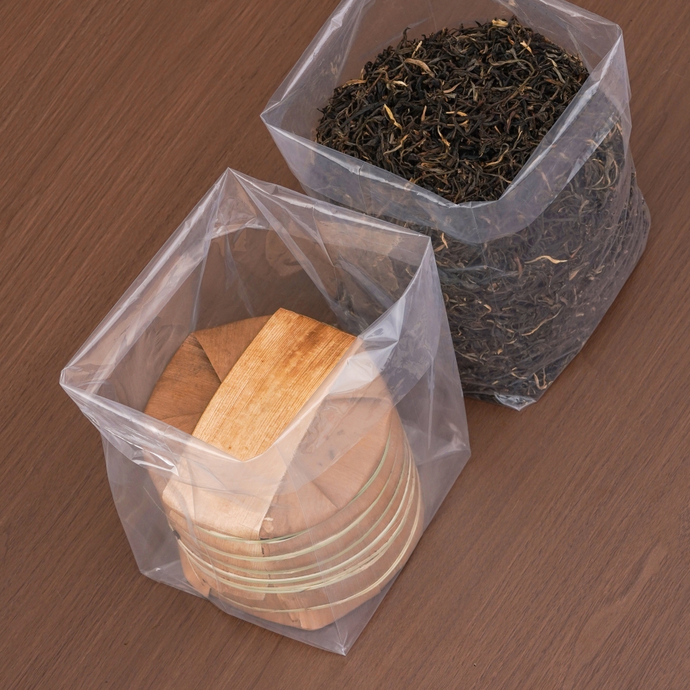 茶叶包装袋普洱茶一桶七子饼透明防潮袋大号绿茶散茶五斤装塑料袋 - 图2