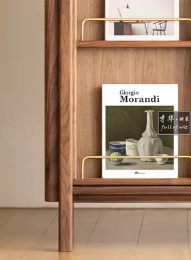 莫兰迪艺术客厅书柜画册摆件