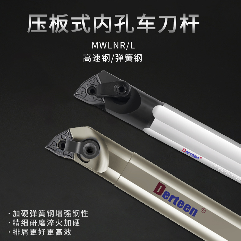 数控镗孔刀杆 高速钢抗震内孔车刀杆 C20R-S25S-MWLNR08 车床刀具 - 图2