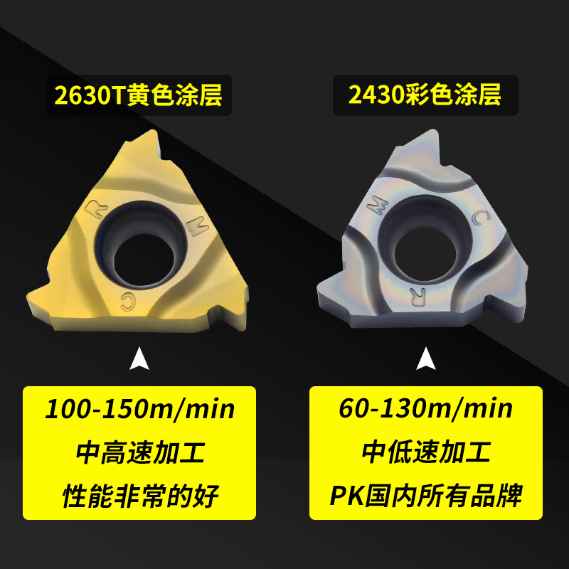 螺纹刀片60度不锈钢挑丝合金刀头16ERAG60/11IR150公英制外牙刀粒 - 图2