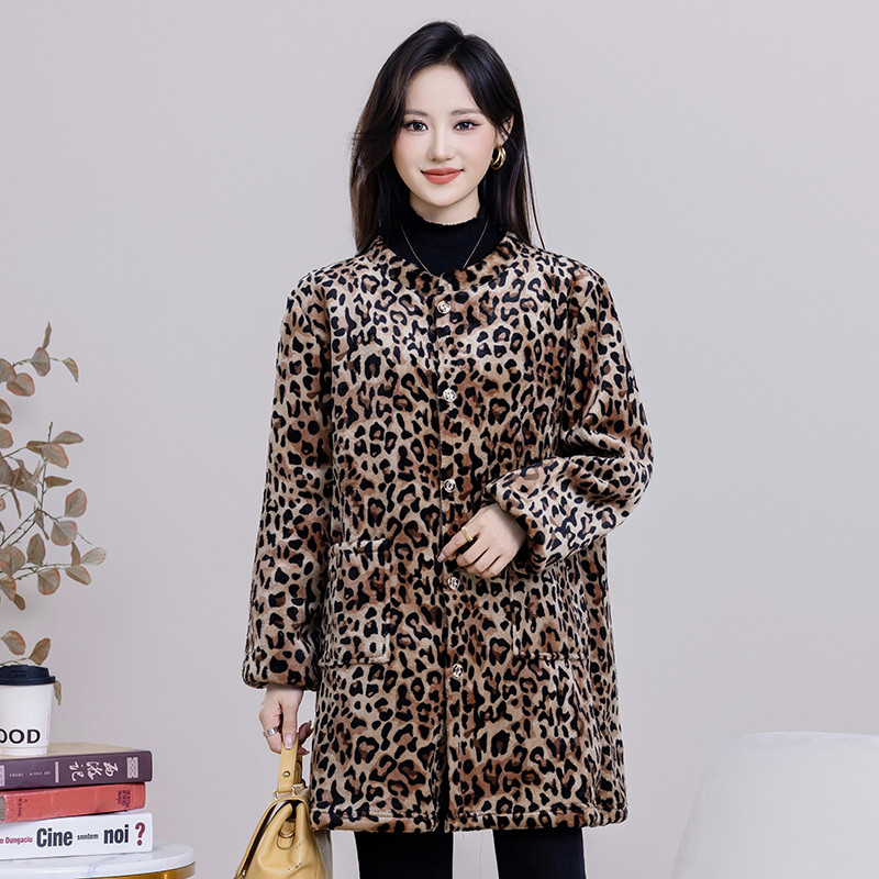 成人罩衣女秋冬季厨房防脏围裙水晶绒加绒加厚外套中长款洋气大褂,淘宝优惠券,粉丝福利购,淘宝优惠卷