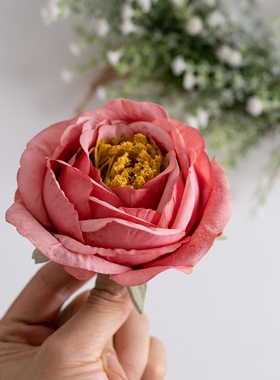 仿真奥斯汀玫瑰花牡丹人造欧式玫瑰婚庆装饰花艺花朵DIY手作材料