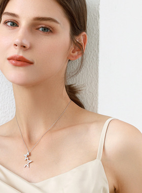 摩天轮锆石纯银圆珠链女原创项链