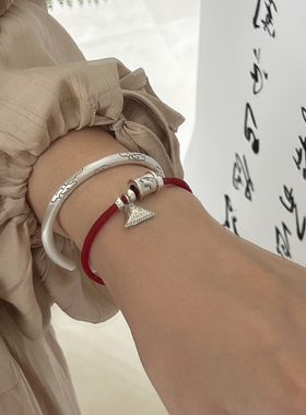 s925银生肖龙本命年红绳