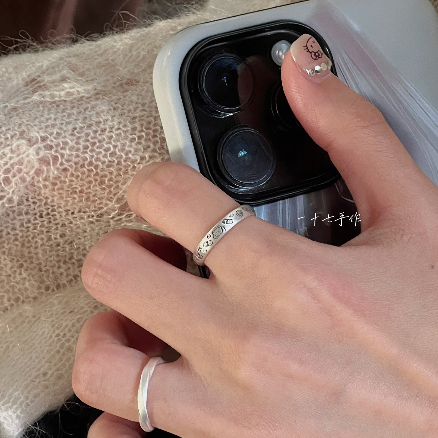 一十七手作「福猫」新中式足银999.9复古开运吉言招财猫纯银戒指,淘宝优惠券,粉丝福利购,淘宝优惠卷