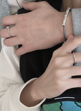 一十七手作s925银节节情侣对戒