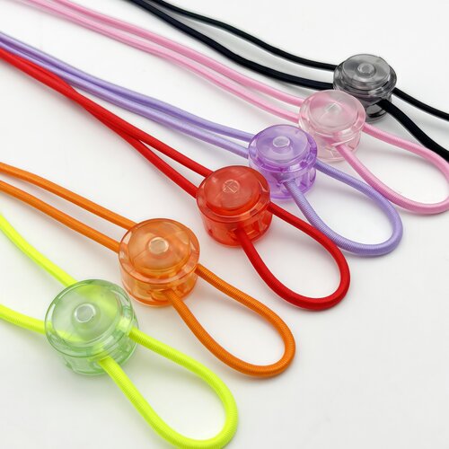 辅料配件 彩色透明扣弹簧扣 绳子松紧调节扣卡扣止绳扣锁扣猪鼻扣 - 图3