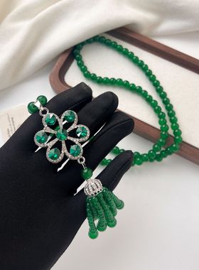 高级感时尚流苏毛衣链百搭轻奢风长款项链女秋冬衣服配饰挂件饰品