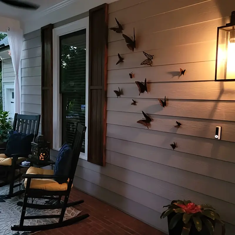 12件套乡村风格金属蝴蝶墙艺术套装户外花园围栏铁艺创意庭院装饰,淘宝优惠券,粉丝福利购,淘宝优惠卷