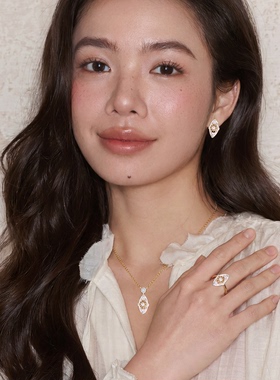 《织纱》ROUSY复古设计法式优雅宫廷百搭气质分色925银锁骨项链女