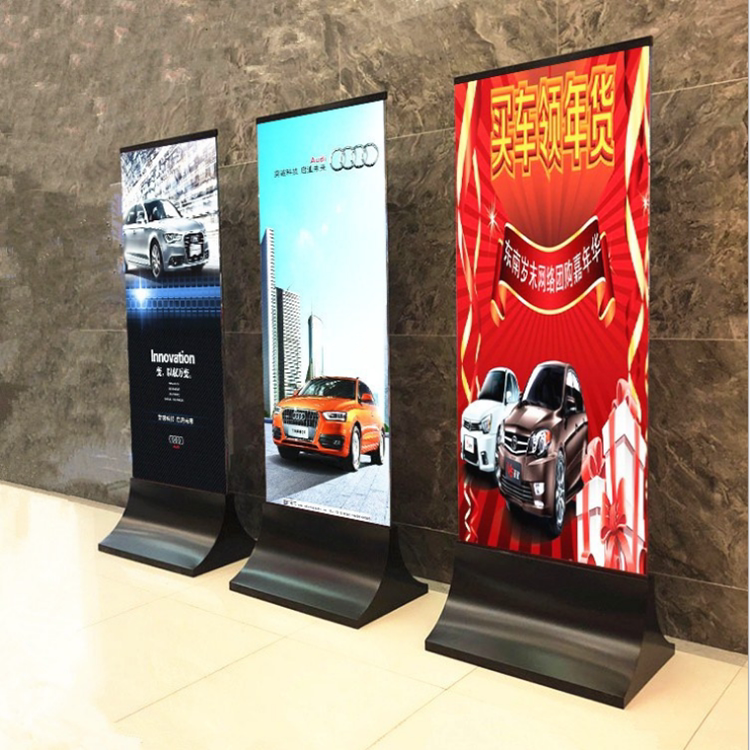 玻璃立牌不锈钢商场展示牌广告牌立式落地导向牌指示水牌丽屏展架